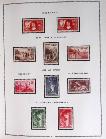 1849-1979, Collection de France en deux classeurs Moc,