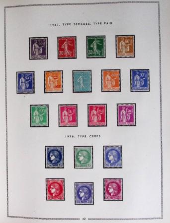 1849-1979, Collection de France en deux classeurs Moc,
