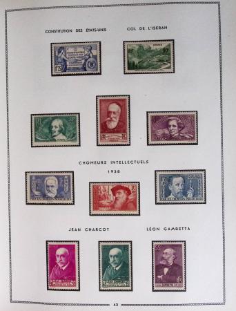 1849-1979, Collection de France en deux classeurs Moc,