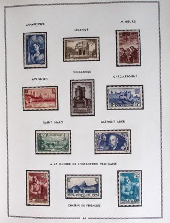 1849-1979, Collection de France en deux classeurs Moc,