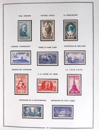 1849-1979, Collection de France en deux classeurs Moc,