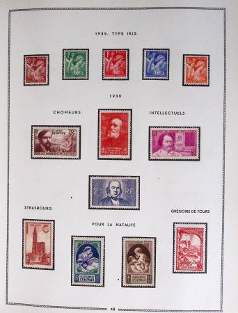 1849-1979, Collection de France en deux classeurs Moc,