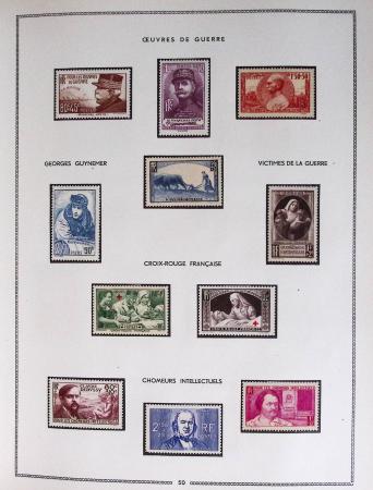 1849-1979, Collection de France en deux classeurs Moc,