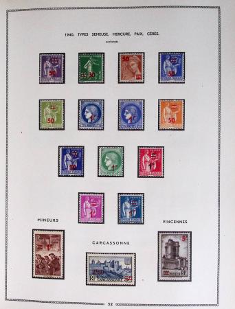 1849-1979, Collection de France en deux classeurs Moc,