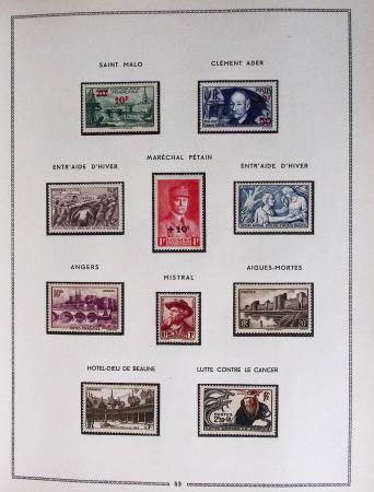 1849-1979, Collection de France en deux classeurs Moc,