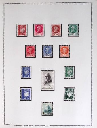 1849-1979, Collection de France en deux classeurs Moc,