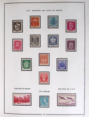 1849-1979, Collection de France en deux classeurs Moc,