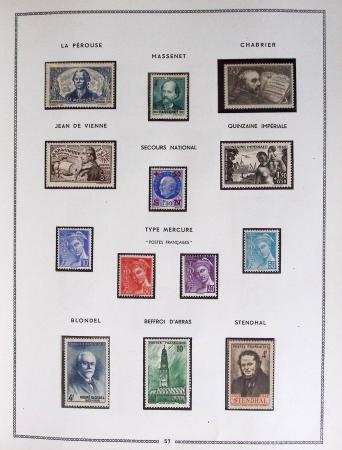 1849-1979, Collection de France en deux classeurs Moc,