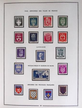 1849-1979, Collection de France en deux classeurs Moc,