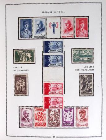 1849-1979, Collection de France en deux classeurs Moc,
