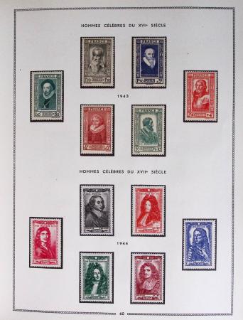 1849-1979, Collection de France en deux classeurs Moc,