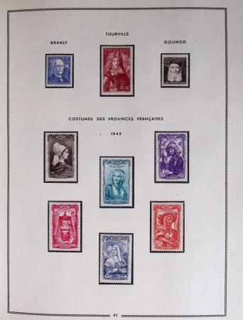 1849-1979, Collection de France en deux classeurs Moc,