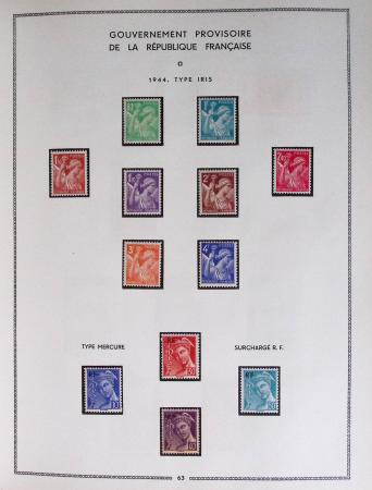 1849-1979, Collection de France en deux classeurs Moc,