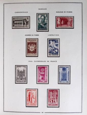 1849-1979, Collection de France en deux classeurs Moc,