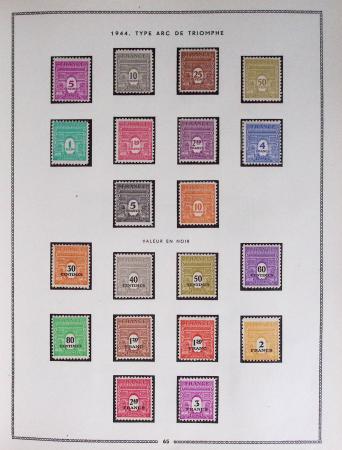 1849-1979, Collection de France en deux classeurs Moc,
