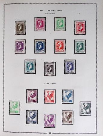 1849-1979, Collection de France en deux classeurs Moc,