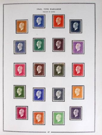 1849-1979, Collection de France en deux classeurs Moc,