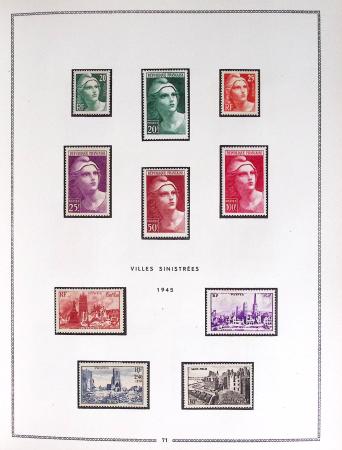 1849-1979, Collection de France en deux classeurs Moc,