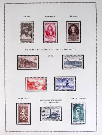 1849-1979, Collection de France en deux classeurs Moc,