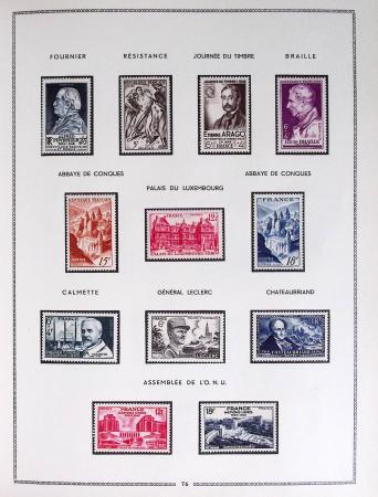 1849-1979, Collection de France en deux classeurs Moc,