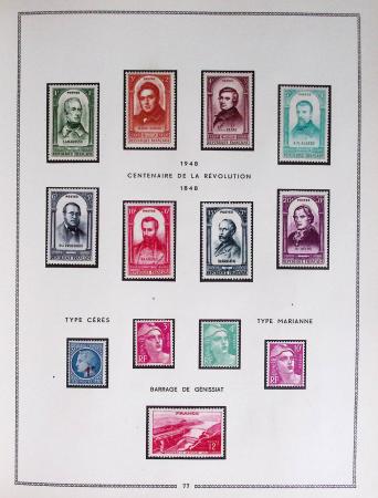 1849-1979, Collection de France en deux classeurs Moc,