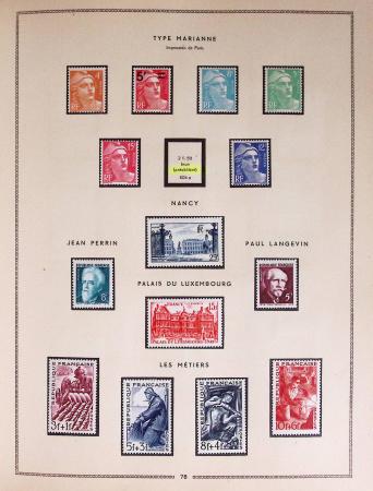1849-1979, Collection de France en deux classeurs Moc,