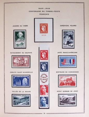 1849-1979, Collection de France en deux classeurs Moc,