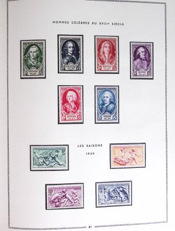 1849-1979, Collection de France en deux classeurs Moc,