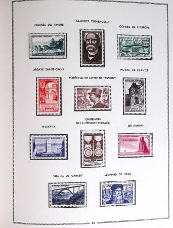 1849-1979, Collection de France en deux classeurs Moc,
