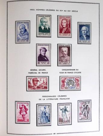 1849-1979, Collection de France en deux classeurs Moc,