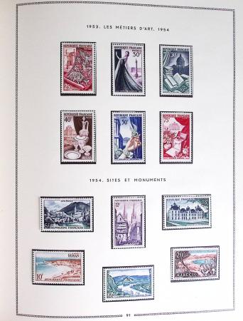 1849-1979, Collection de France en deux classeurs Moc,
