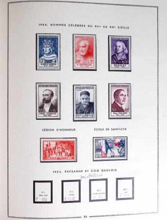 1849-1979, Collection de France en deux classeurs Moc,