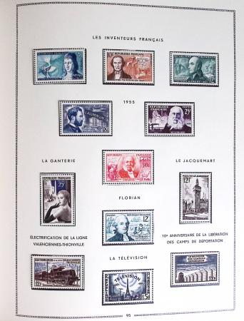 1849-1979, Collection de France en deux classeurs Moc,