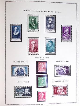 1849-1979, Collection de France en deux classeurs Moc,