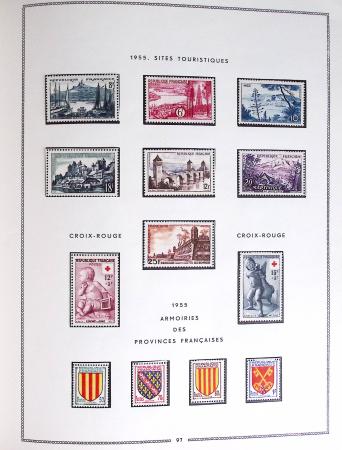 1849-1979, Collection de France en deux classeurs Moc,