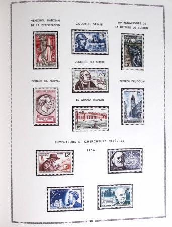 1849-1979, Collection de France en deux classeurs Moc,