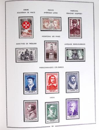 1849-1979, Collection de France en deux classeurs Moc,