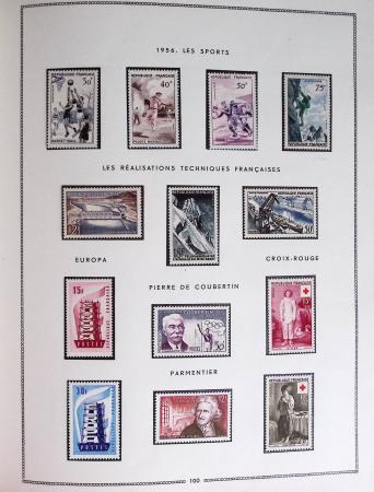 1849-1979, Collection de France en deux classeurs Moc,