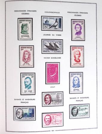 1849-1979, Collection de France en deux classeurs Moc,
