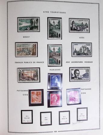 1849-1979, Collection de France en deux classeurs Moc,