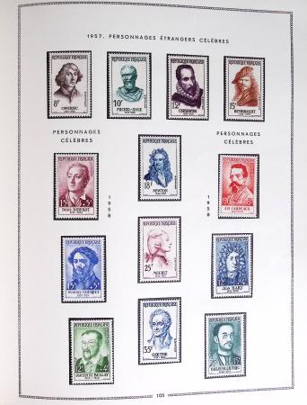 1849-1979, Collection de France en deux classeurs Moc,