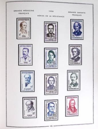 1849-1979, Collection de France en deux classeurs Moc,