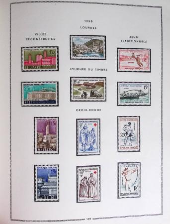 1849-1979, Collection de France en deux classeurs Moc,
