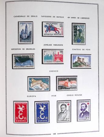1849-1979, Collection de France en deux classeurs Moc,