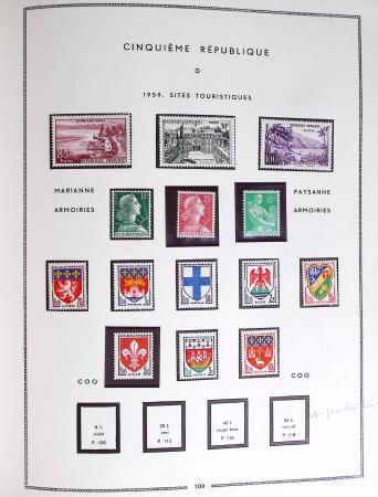 1849-1979, Collection de France en deux classeurs Moc,