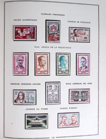 1849-1979, Collection de France en deux classeurs Moc,