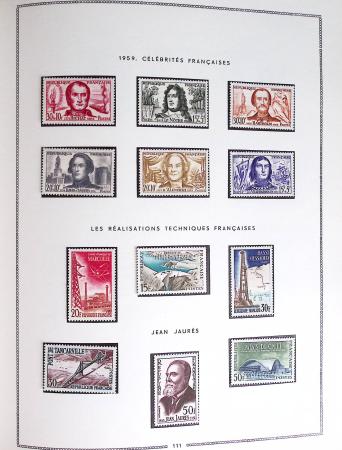 1849-1979, Collection de France en deux classeurs Moc,