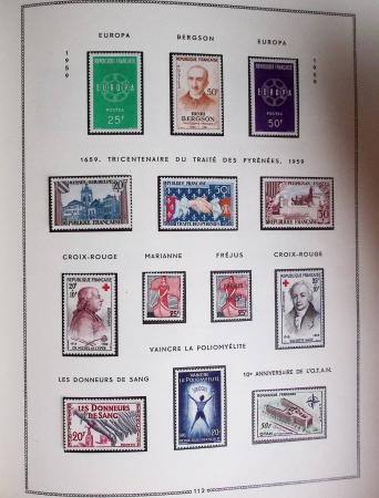 1849-1979, Collection de France en deux classeurs Moc,