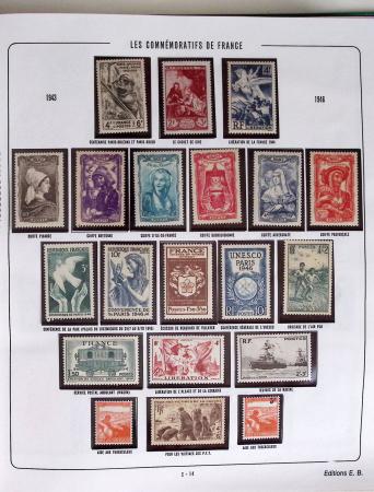 1900-2019, Collection de timbres de France à réarranger