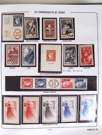 1900-2019, Collection de timbres de France à réarranger